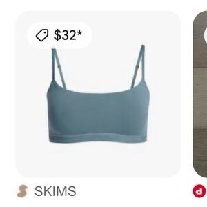 SKIMS Slate Blue Bralette